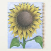 Mooie zonnebloem planner (Achterkant)