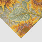 Mooie zonnebloem Populair Collectie Tissuepapier (Detail)