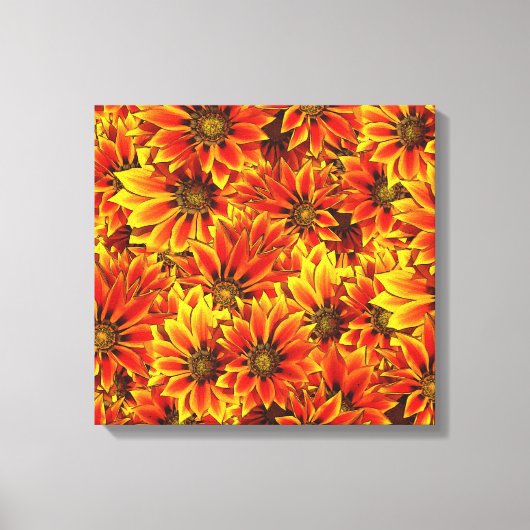 Mooie zonnebloemen canvas afdruk (Voorkant)