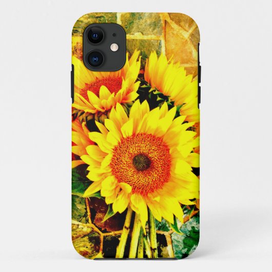 Mooie zonnebloemen iPhone 5 Hoesje (Achterkant)