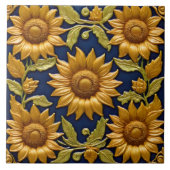 Mooie Zonnebloemen Modern Collectie Tegeltje (Voorkant)