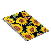 Mooie zonnebloemen notitieboek (Rechterzijde)