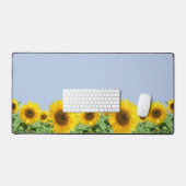 Mooie Zonnebloemen op Sky Blue Bureaumat (Keyboard & Muis)