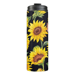 Mooie zonnebloemen thermosbeker