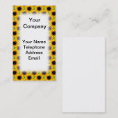 Mooie zonnebloempitten visitekaartje (Voorkant / Achterkant)