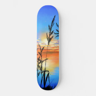 Mooie zonneMeer - Spiegelen - Oorspronkelijk schil Skateboard