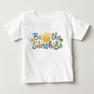 Mooie Zonneschijn Retro Zomer Baby T-Shirt