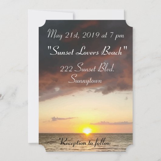 Mooie zonnevoetafdrukken kaart (Achterkant)