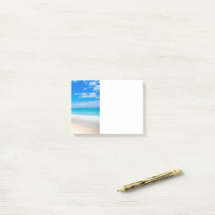 Mooie zonnige tropische strand foto post-it® notes
