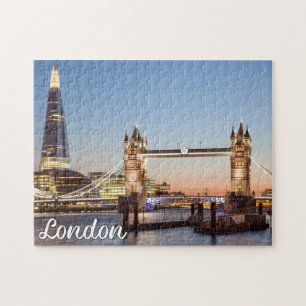 Mooie zonsondergang boven Londen, Engeland Legpuzzel