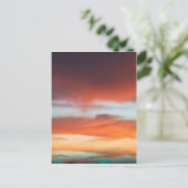 Mooie zonsondergang briefkaart (Staand voorkant)