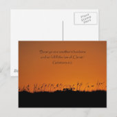 Mooie zonsondergang Galaties 6:2 Schriftplaats Kaa Briefkaart (Voorkant / Achterkant)