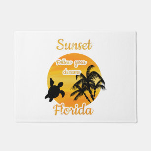 Mooie zonsondergang in Florida Deurmat