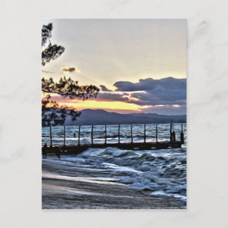 Mooie Zonsondergang in Montego Bay, Jamaïca Briefkaart