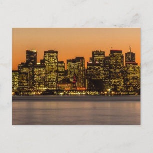 Mooie zonsondergang in San Francisco Briefkaart