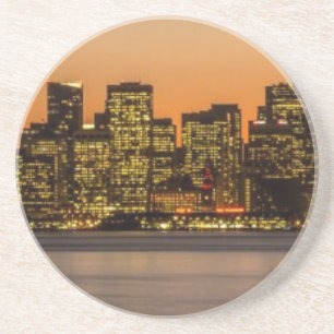Mooie zonsondergang in San Francisco Zandsteen Onderzetter