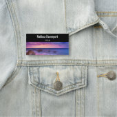 Mooie zonsondergang kustfoto naamplaatje (In situ)