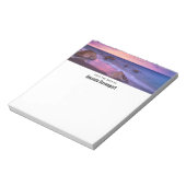 Mooie zonsondergang kustfoto notitieblok (Gedraaid)