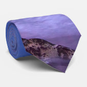 Mooie zonsondergang kustfoto stropdas (Opgerold)