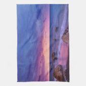 Mooie zonsondergang kustfoto theedoek (Verticaal)