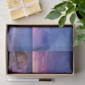 Mooie zonsondergang kustfoto tissuepapier (Geschenk)