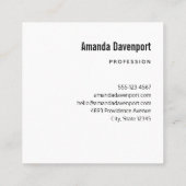 Mooie zonsondergang kustfoto vierkante visitekaartje (Achterkant)