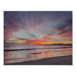Mooie zonsondergang - Marina Del Rey, CA Foto Afdruk