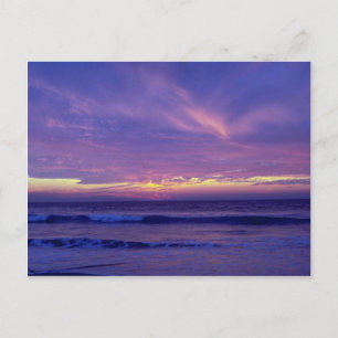 Mooie zonsondergang: Mission Beach, San Diego, Cal Briefkaart