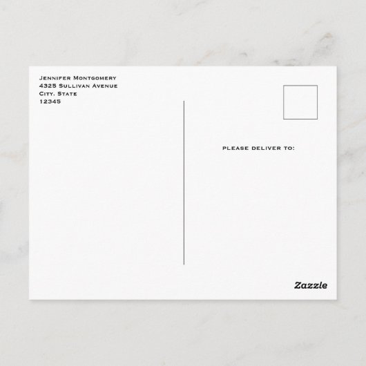 Mooie zonsondergang op een rustig meer briefkaart (Achterkant)