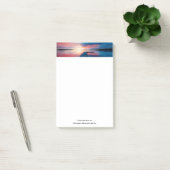 Mooie zonsondergang op een rustig meer post-it® notes (Kantoor)