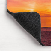 Mooie zonsondergang op het strand muismat (Hoek)
