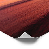 Mooie zonsondergang op het strand poster (Hoek)