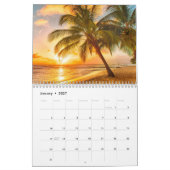 Mooie Zonsondergangen stranden Oceans Palms Kalender (Jan 2027)