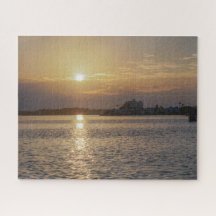 Mooie zonsopgang bij Dunedin Causeway