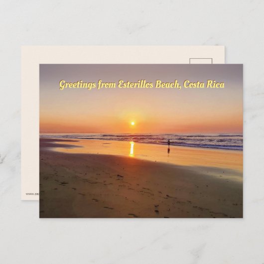 Mooie zonsopgang bij Esterillos Beach, Costa Rica Briefkaart (Voorkant / Achterkant)