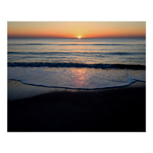 Mooie zonsopgang over de oceaan perfect poster