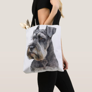 MOOIE ZOUT EN PEPER MINIATUUR SCHNAUZER HOND DRAAGTAS