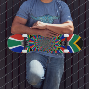 Mooie Zuid-Afrika vlag Skateboard
