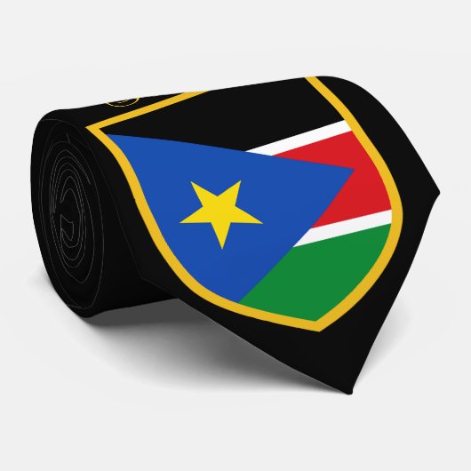 Mooie Zuid-Soedanese vlag Stropdas (Opgerold)