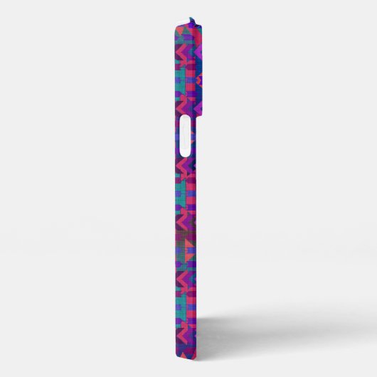 Mooie Zuidwestelijke Stijl Roze en Paarse iPhone Hoesje (Rechterkant)