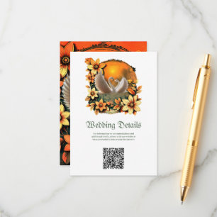 Mooie zwanen in liefde. informatiekaartje