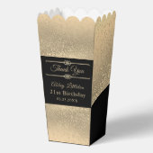 Mooie zwart en goud glitter bedankdoosjes (Voorkant)