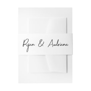 Mooie zwart-wit foto uitnodigingen wikkel