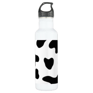 Mooie zwart-wit Koe Waterfles