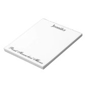 Mooie Zwart-Wit Trots Homeschool Mama Notitieblok (Gedraaid)