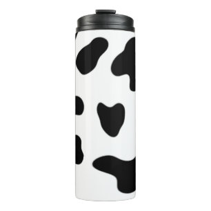 Mooie Zwart-Witte Koe Thermosbeker