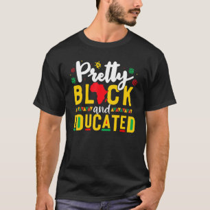Mooie Zwarte en Onderwijs Ik ben de Sterke Afrikaa T-shirt