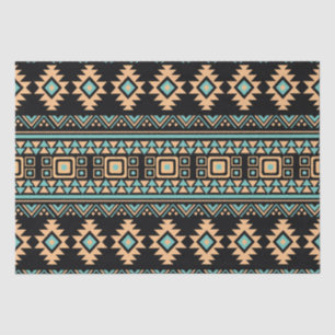 Mooie zwarte en pastelblauwe aztec tissuepapier