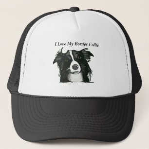 Mooie zwarte en witte grenspoel trucker pet