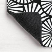 Mooie zwarte en witte mousepad muismat (Hoek)